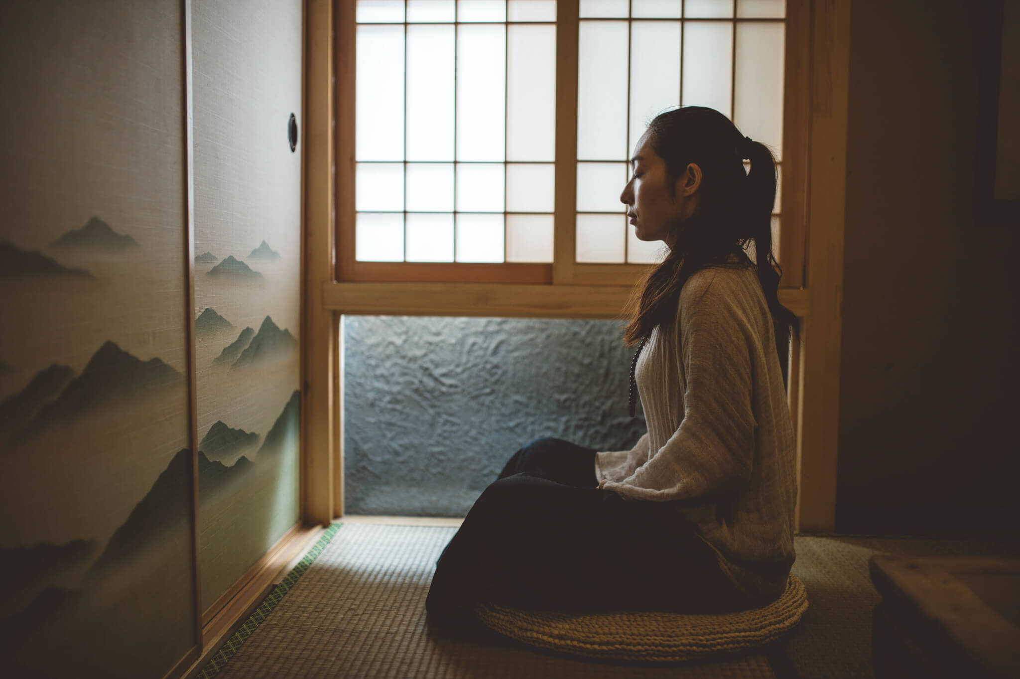 Young woman meditating